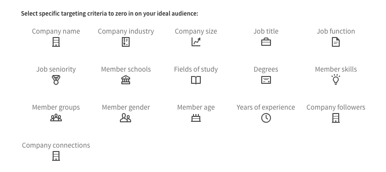 linkedin targeting options 3