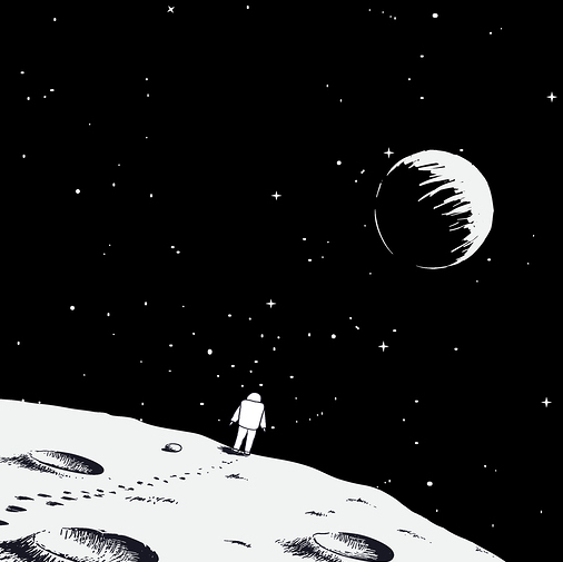 Astronaut Walking Away
