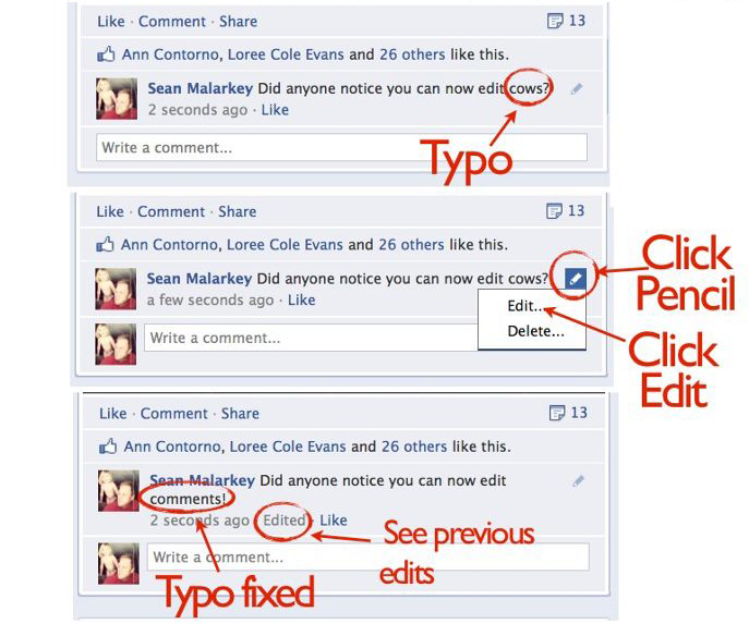 Facebook edit comments 1 How to edit facebook comments