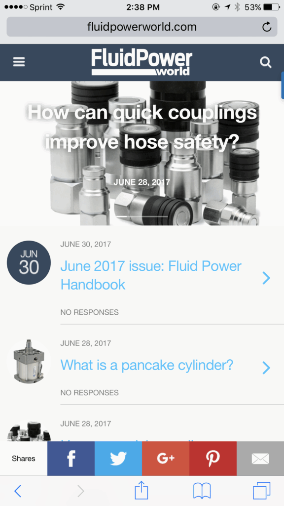 Mobile Optimized Website