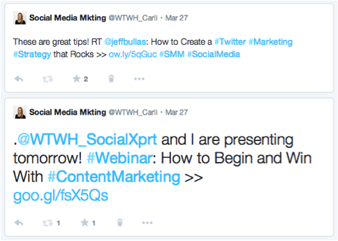 Tweets with New Twitter Design
